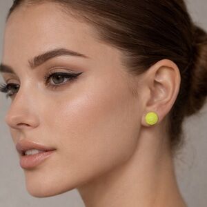 Clover Yellow Stud Earrings